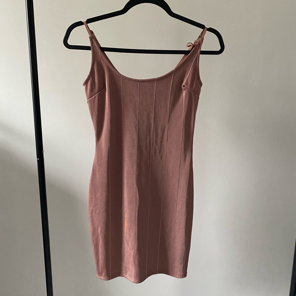 Tan tight dress